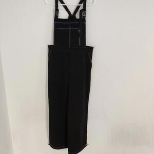 Zara Women's Black Bib Size Large Goth Whimsigoth Emo